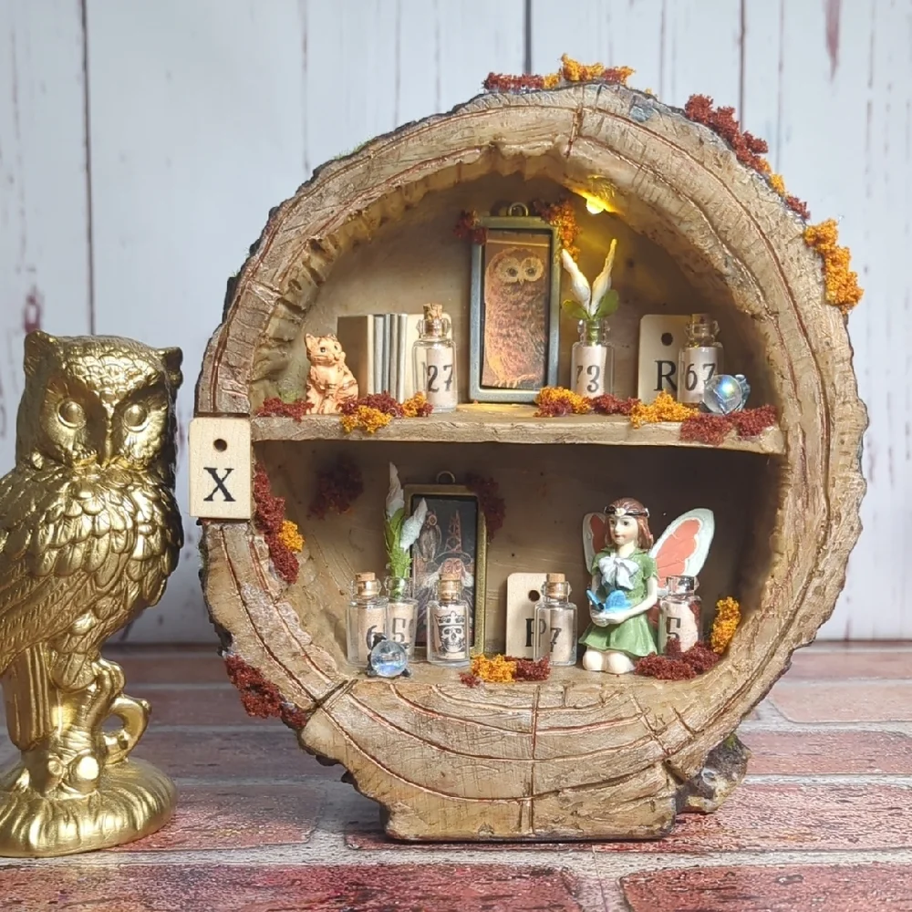 Rustic Tree Magical Fairy Trinket‎ Shelf Night Light Magical Mystical Enchanted